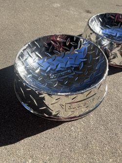 2点セット】 Supreme Diamond Plate Dog Bowl supreme diamond plate
