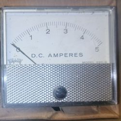 TRIPLETT D.C. AMPERES PANEL METER DC AMP GAUGE 

