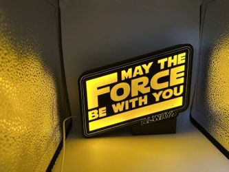 May the Force be With You LED Lightbox – 3D Printed Star Wars Display