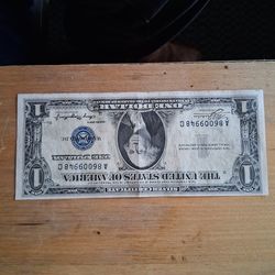 Series A 1936 Silver Note Dollar Bill
