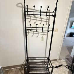 Shoes Rack With coat hunger