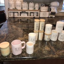 Rae DUNN PRAY MUG - BLESSED candle Set .. Mix Match Your Desired Pieces  ..Slide  Pictures  