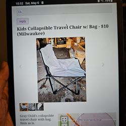 Kids Collapsible Travel Chair