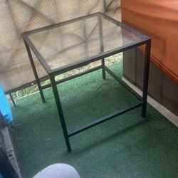 Small glass table