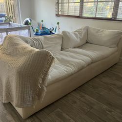 City Furniture White Sofa 