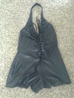 Catsuit leather looking club wear