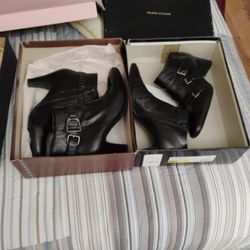 Women's Women's Vintage Heels As Well As Some Boots Sizes Are Around 5  1/2 To Size 6 The Heels Are 4 1/2 B  Pretty Much Brand New  $60 For Everything