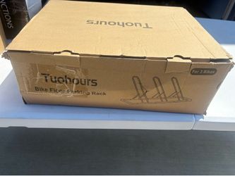 Tuohours Bike Floor Parking Rack for 3 Bikes