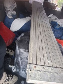 Ladder plank scaffold adjustable extension