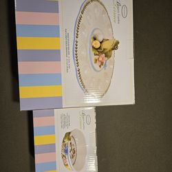 Easter special - egg dish and oval bowl