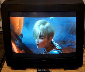 35" CRT TV Curved Color Vintage Retro Gaming Television model 1993