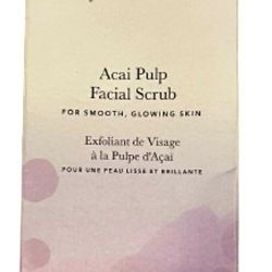 100% Pure Vegan Acai Pulp Facial Scrub Exfoliant New Retail $39 B4TAX 