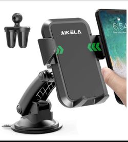 New! New! Car Phone Mount, 3 in 1 Cell Phone Holder for Car Dashboard Windshield Air Vent with 1 click release