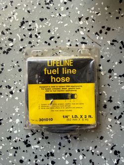 Lifeline fuel line hose 1/4” x 2 ft