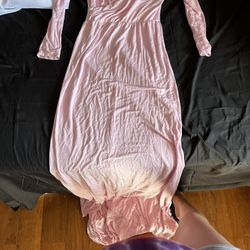 Pink Maternity Dress 