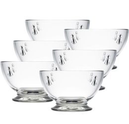 La Rochere Bee Glass Bowl Set/6