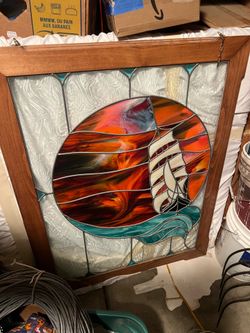 Ship stain glass