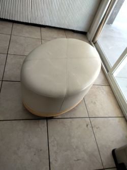 Ottoman oval footstool