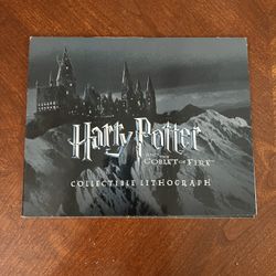 Harry Potter And The Goblet Of Fire Collectible Lithograph 