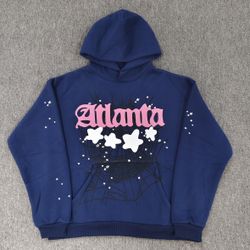 SP5DER Atlanta Navy Hoodie