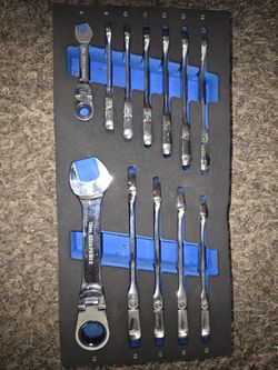 Cornwell Blue Power Metric Ratchet Wrenches 