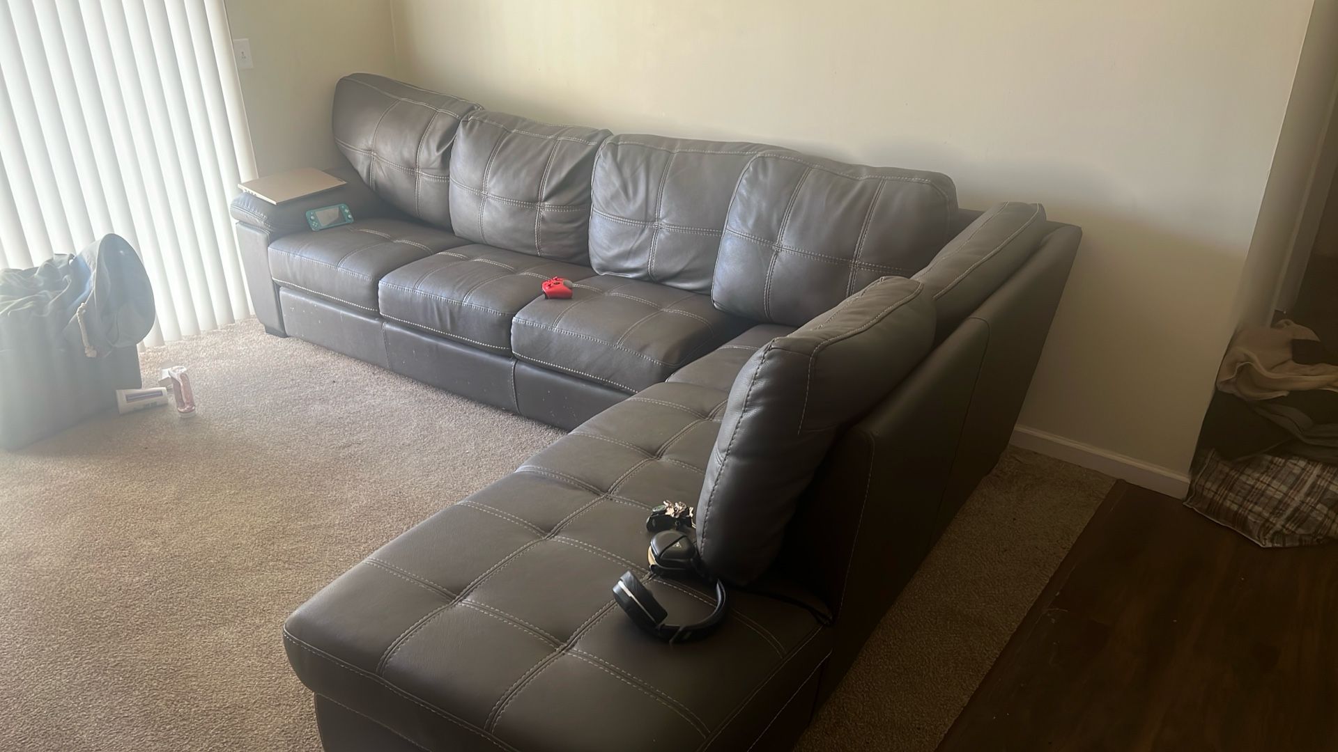 Grey Sectional Couch Willing To Negotiate Price