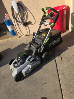 Ego electric lawn mower all it needs is a good battery.