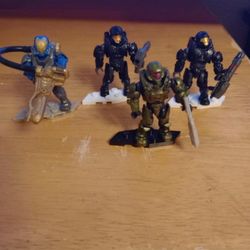 Mega Construx 4 Figure Lot 