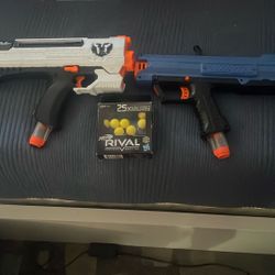 Nerf Rival Guns With Extra Rounds 