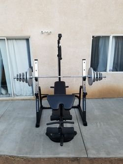 IMEX PowerHouse Squat Rack Bench Press Set for Sale in Perris CA