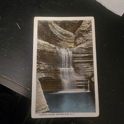 Curtain Cascade Vintage Postcard 
