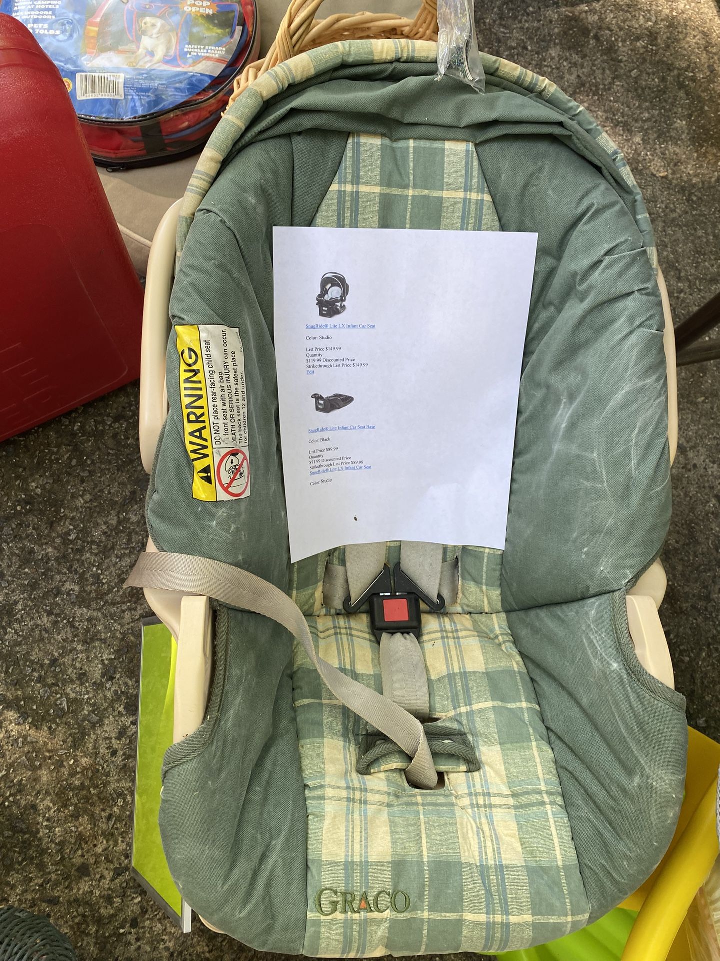 Graco Infant Car Seat with 2 Bases