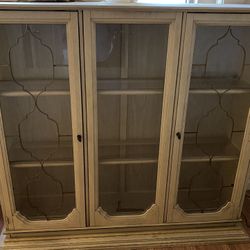 Beautiful Art Deco China Cabinet With Top Glass Cabinet Hutch