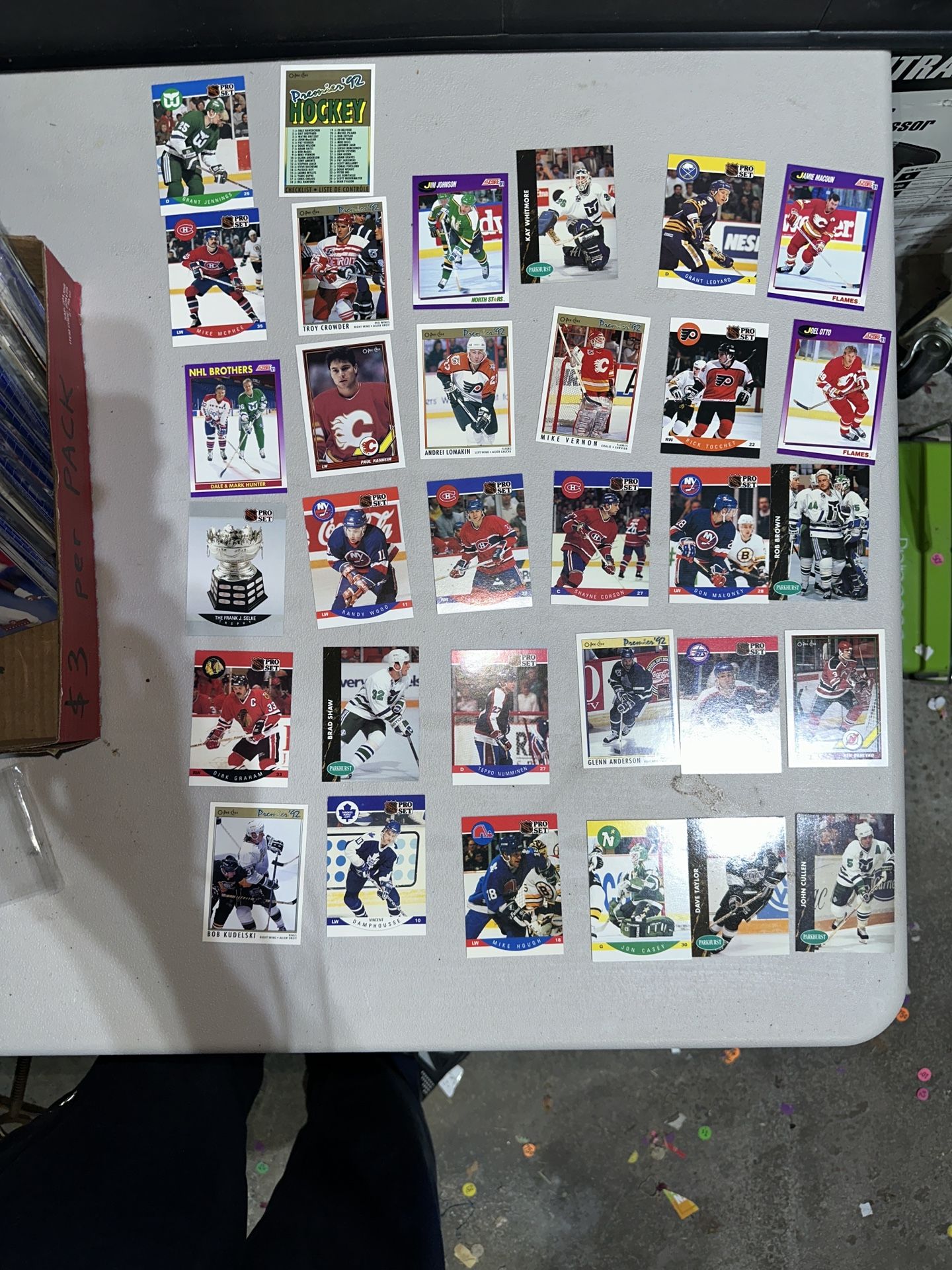 Thirty-two Hockey Trading Cards