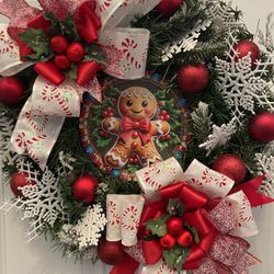 New Handmade Gingerbread Christmas Wreath