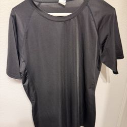 Men’s Black Compression Shirt, Size 2XL 
