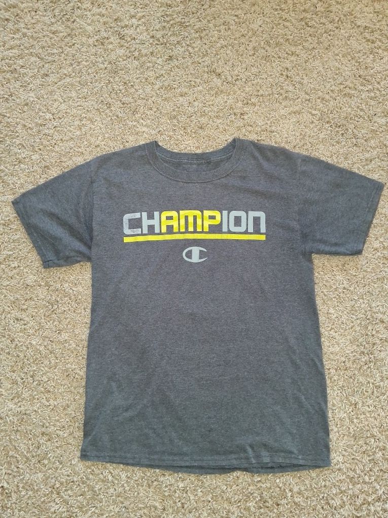 Champion T-Shirt Size Small Logo Grey