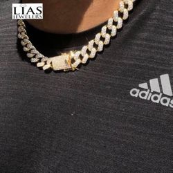 New 18k Yellow Gold Cuban Link Chain 