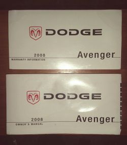 2008 Dodge Avenger Owner's Manual & Warranty Book