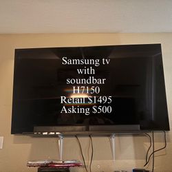 Samsung Smart TV With Soundbar H7150