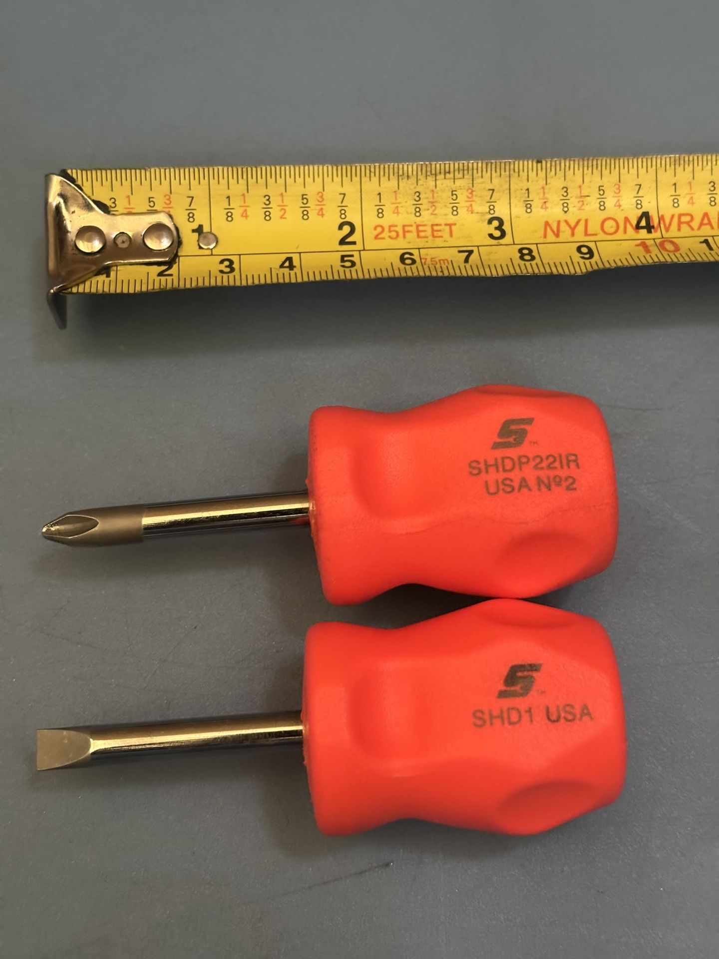 Flat Tip and PHILLIPS® #2 Instinct® Hard Grip Standard Screwdriver (Orange