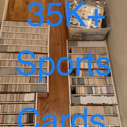 35K+ Football, Baseball, Basketball Cards, Panini Prizms, Topps, NBA Cards, NFL Cards, MLB Cards.