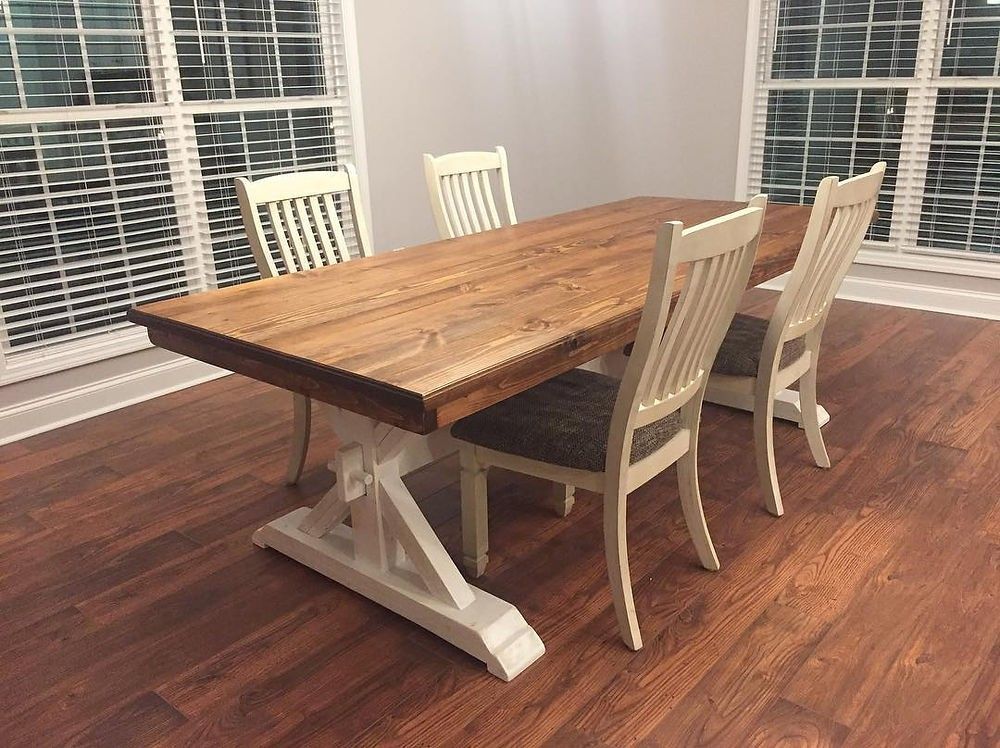 Farmhouse Rustic Outdoor And Indoor Dining Tables.