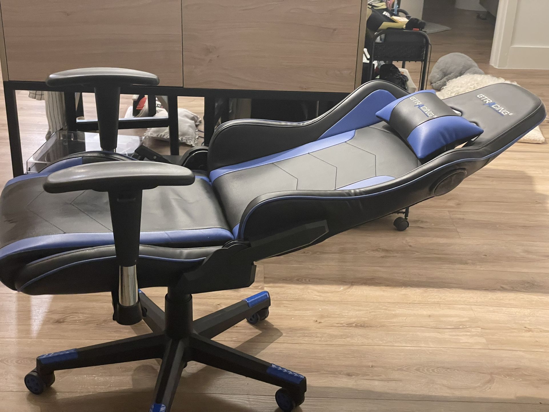 Gtracing Cheap Blue Gaming Chair GT Racing Gaming Chair Blue