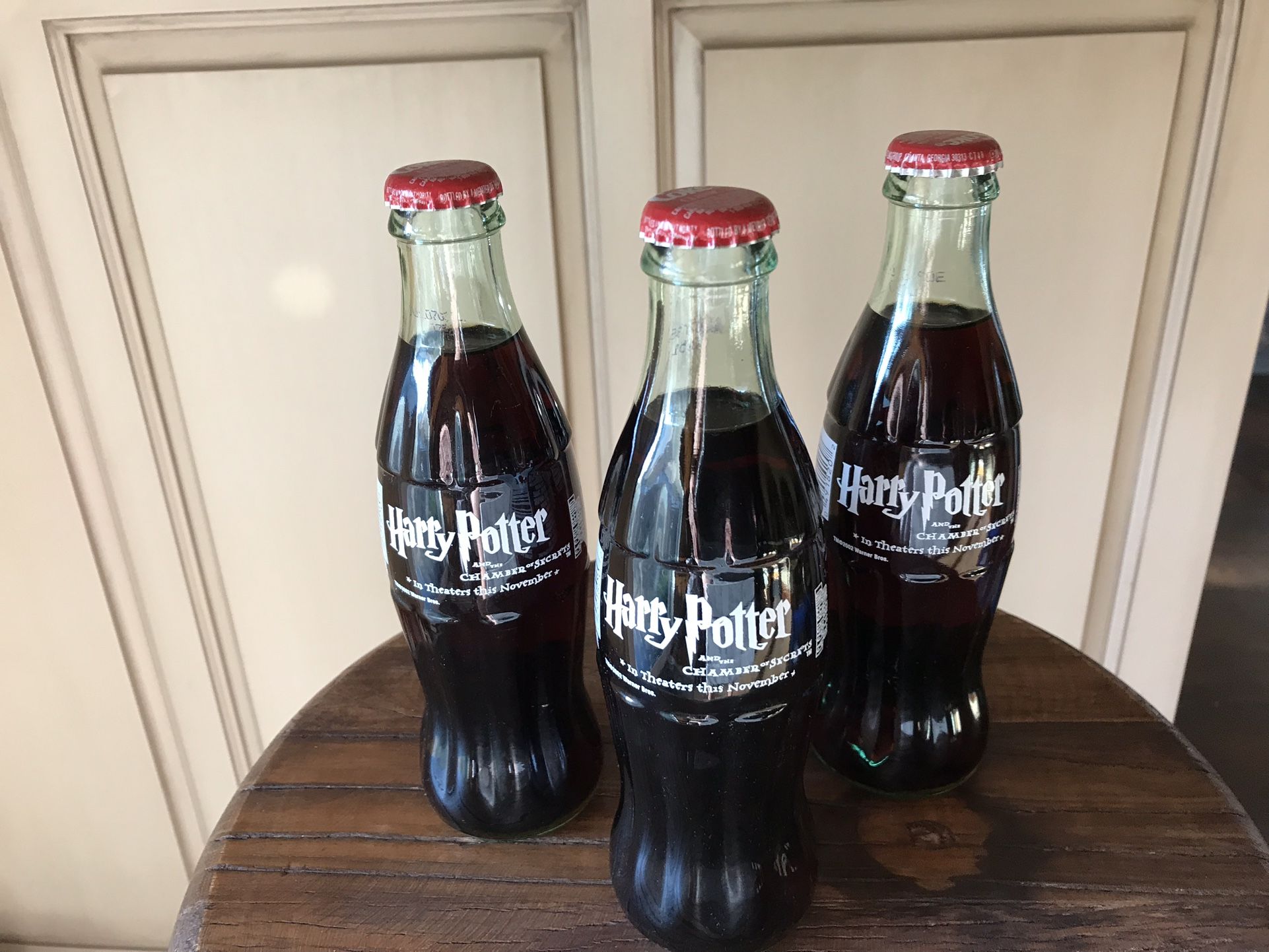 3 Harry Potter Coca Cola bottles