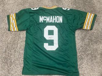 Jim McMahon Signed Custom Green Bay Packers Jersey JSA Witness COA