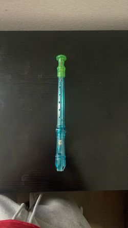 Yamaha Plastic Recorder Flute Blue Green