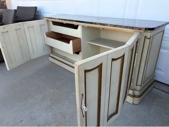 Thomasville Empress cabinet marble top