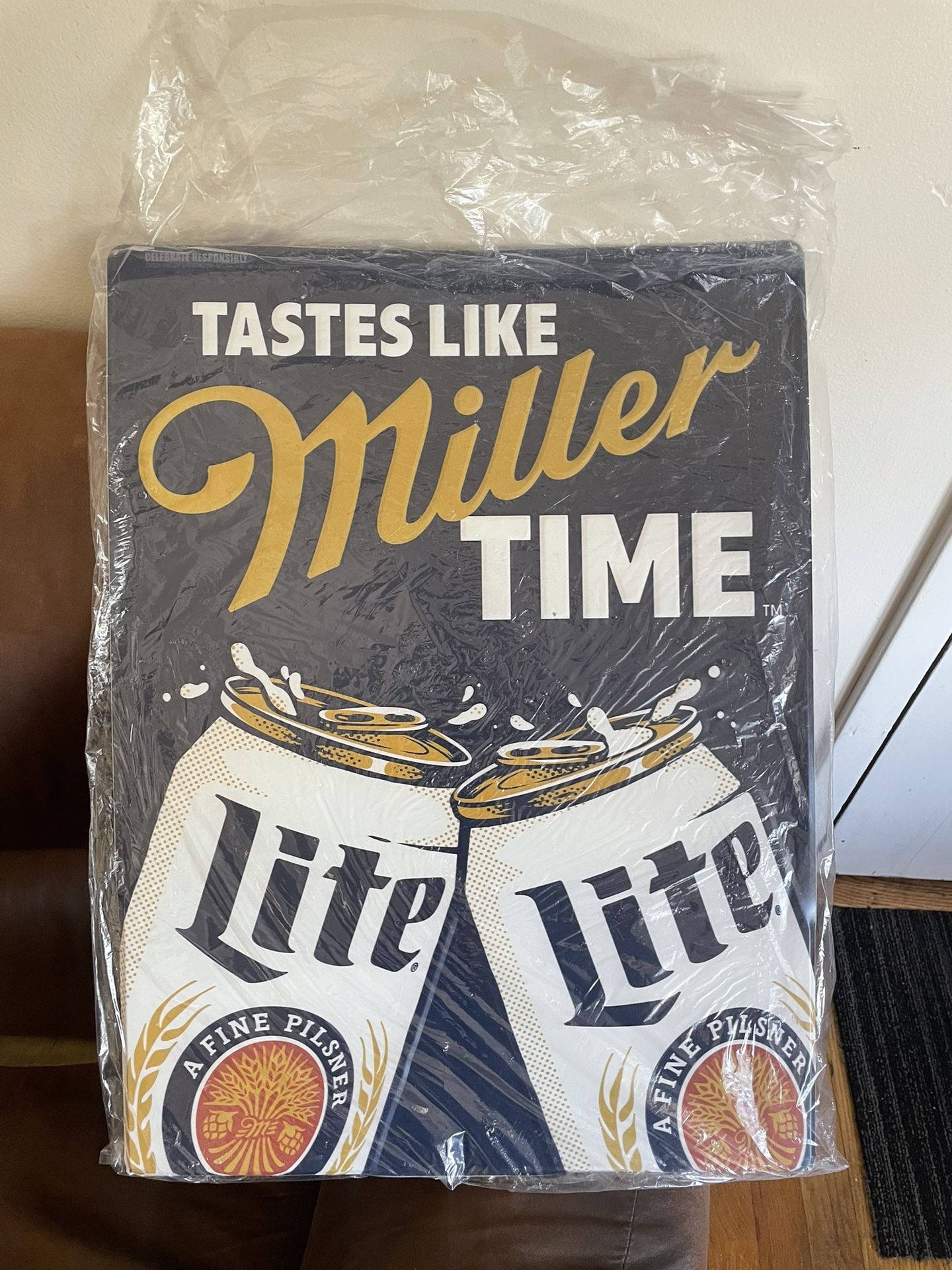 Miller Lite Metal Tack Sign