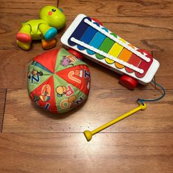 Baby Toys Fisher Price Classic Xylophone Dinosaurs Toy Soft Ball 